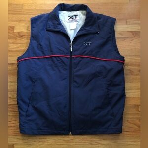 Men's Cross Training Blue Vest with Red Accent